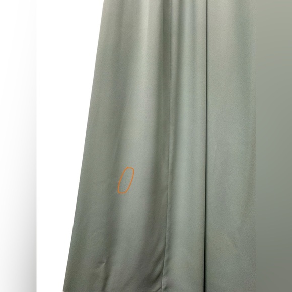 Show Me Your Mumu Hacienda off the shoulder maxi dress, silver sage crisp, small - Picture 8 of 11